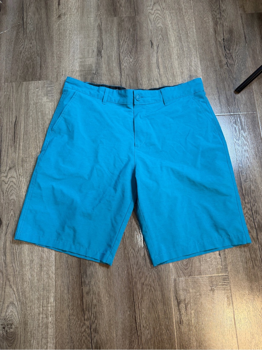 OP Men's Bright Teal Flat-Front Shorts